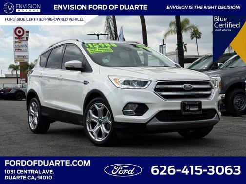 White Platinum 2017 Ford Escape Titanium
