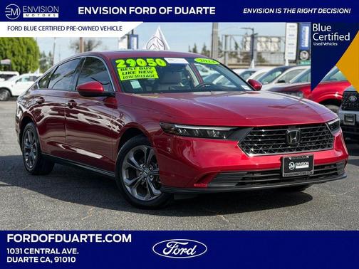 Radiant Red Metallic 2024 Honda Accord EX