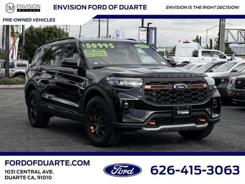 Black Metallic 2026 Ford Explorer Tremor