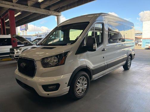 Oxford White 2024 Ford Transit-350 XLT
