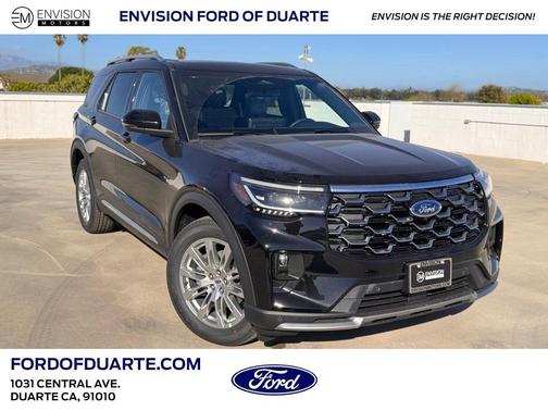 Black Metallic 2026 Ford Explorer Platinum