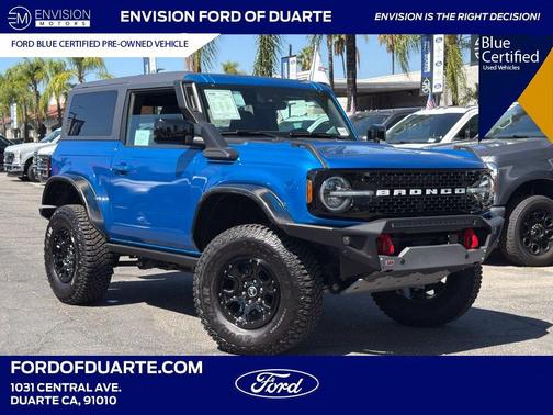 Blue Metallic 2021 Ford Bronco Wildtrak