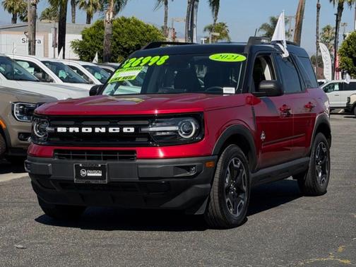 Red Metallic 2021 Ford Bronco Sport Outer Banks