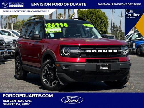 Red Metallic 2021 Ford Bronco Sport Outer Banks