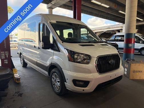Oxford White 2024 Ford Transit-350 XLT