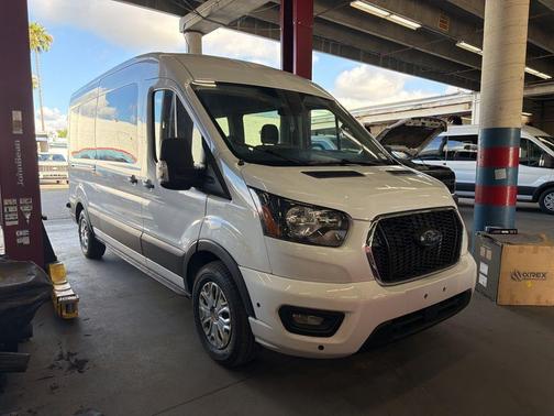 Oxford White 2024 Ford Transit-350 XLT
