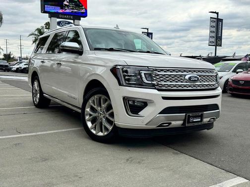 White Platinum Clearcoat Metallic 2019 Ford Expedition Max Platinum