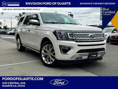 White Platinum Clearcoat Metallic 2019 Ford Expedition Max Platinum