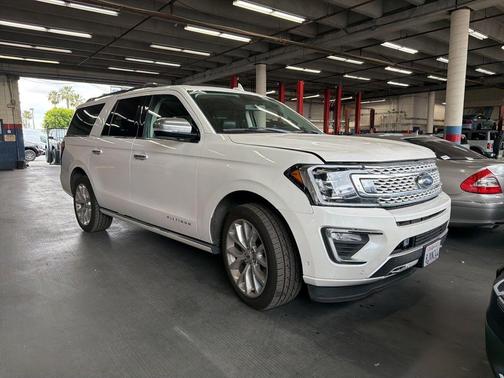 White Platinum Clearcoat Metallic 2019 Ford Expedition Max Platinum