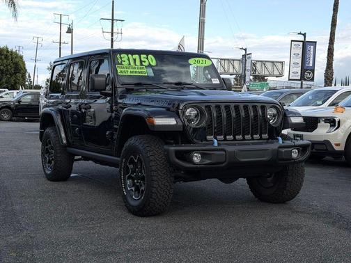 Black Clearcoat 2021 Jeep Wrangler Unlimited 4xe Rubicon
