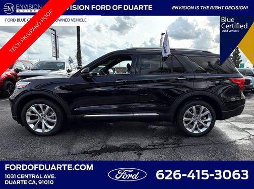 Black Metallic 2023 Ford Explorer Platinum