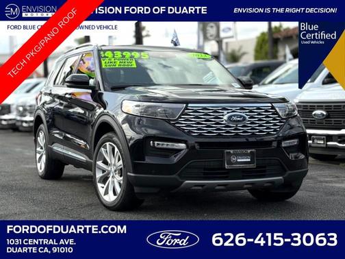 Black Metallic 2023 Ford Explorer Platinum
