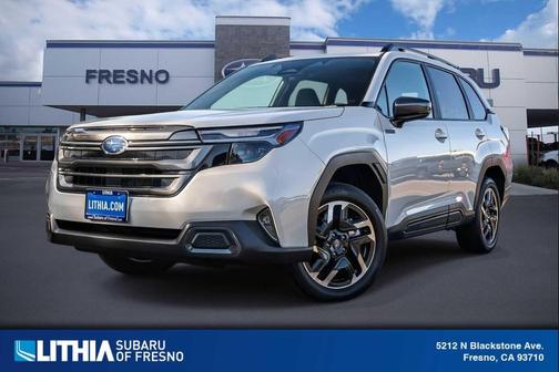 Crystal White Pearl 2026 Subaru Forester Hybrid Limited