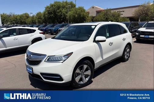 White Diamond Pearl 2016 Acura MDX 3.5L