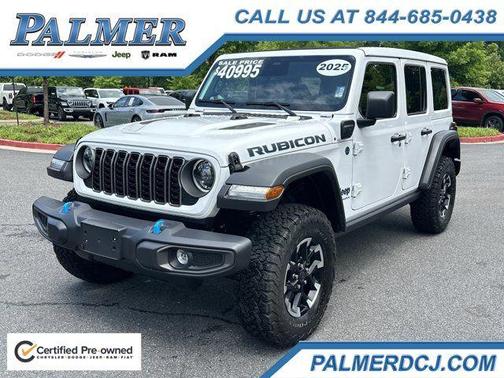 Bright White Clearcoat 2025 Jeep Wrangler 4xe Rubicon