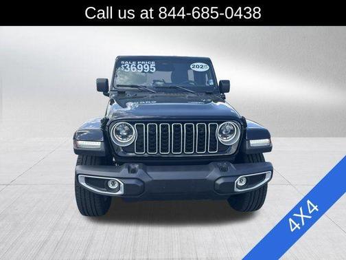 Black Clearcoat 2025 Jeep Wrangler 4xe Sahara