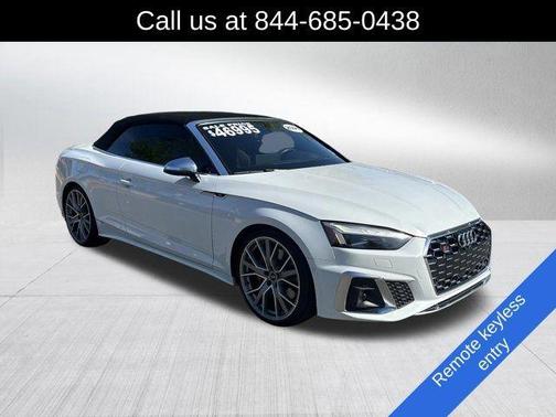 Glacier White Metallic w/ Black Roof 2021 Audi S5 3.0T Prestige