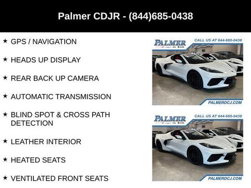 Arctic White 2022 Chevrolet Corvette Stingray w/2LT