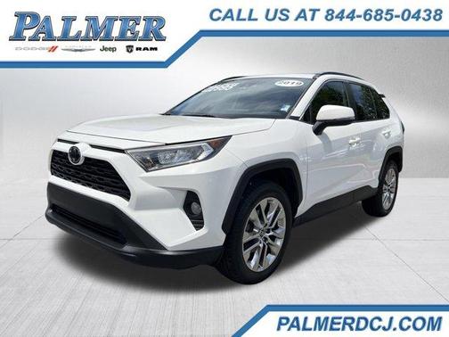 Super White 2019 Toyota RAV4 XLE Premium