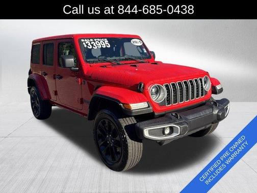 Red Clearcoat 2025 Jeep Wrangler 4xe Sahara
