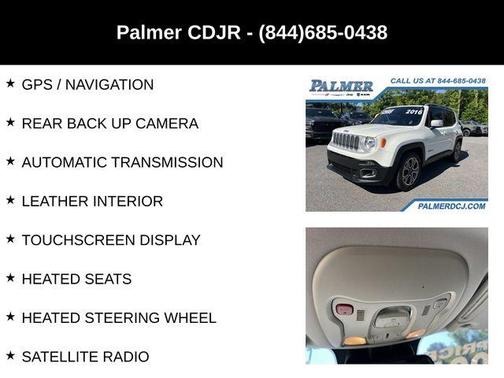 Alpine White 2016 Jeep Renegade Limited