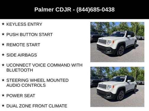 Alpine White 2016 Jeep Renegade Limited