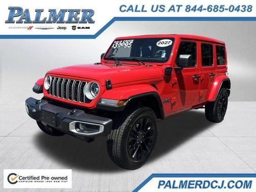 Firecracker Red Clearcoat 2025 Jeep Wrangler 4xe Sahara