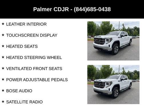 Summit White 2022 GMC Sierra 1500 SLT