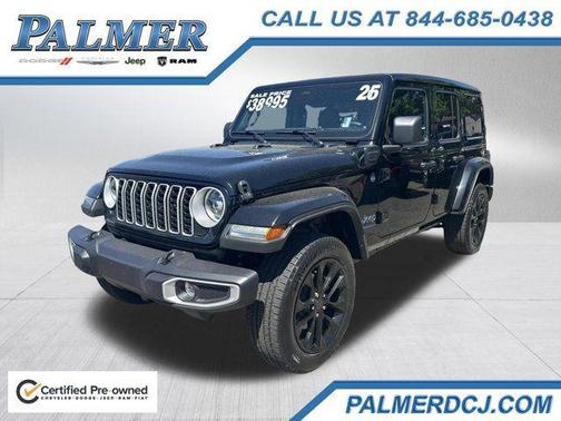Black Clearcoat 2025 Jeep Wrangler 4xe Sahara