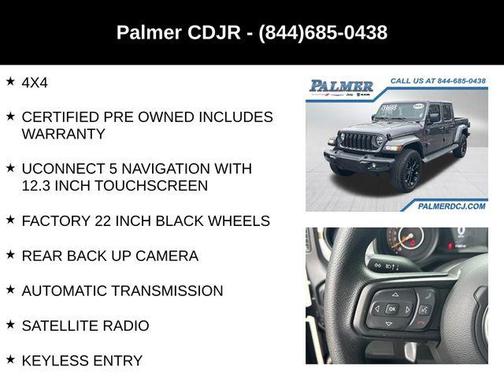 Granite Crystal Clearcoat Metallic 2025 Jeep Gladiator Sport