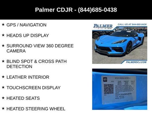 Rapid Blue 2021 Chevrolet Corvette Stingray w/3LT
