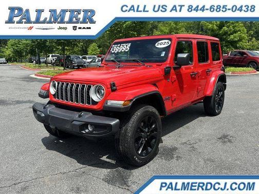 Firecracker Red Clearcoat 2025 Jeep Wrangler 4xe Sahara