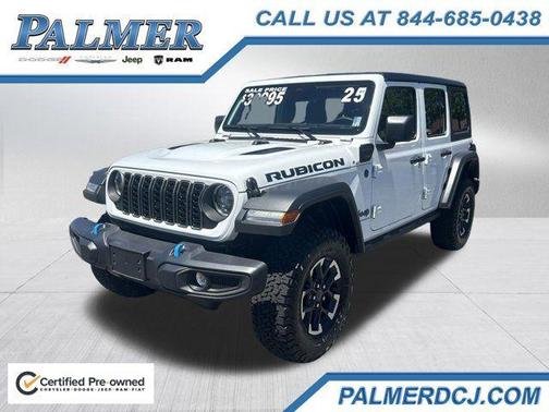 Bright White Clearcoat 2025 Jeep Wrangler 4xe Rubicon