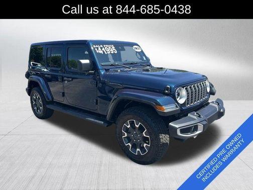 Fathom Blue Pearlcoat 2025 Jeep Wrangler Sahara