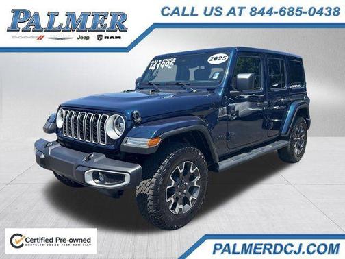 Fathom Blue Pearlcoat 2025 Jeep Wrangler Sahara