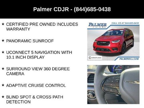 Red 2025 Chrysler Pacifica Hybrid Select