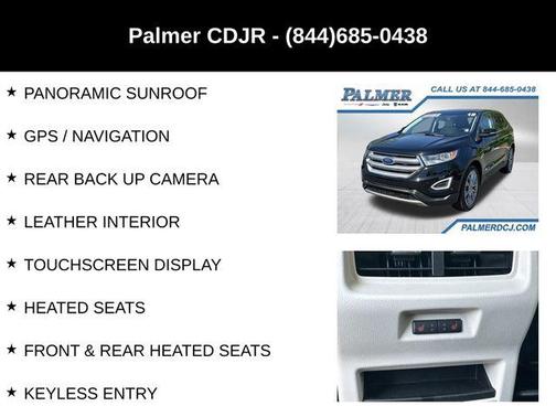 Shadow Black 2018 Ford Edge Titanium