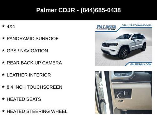 Bright White Clearcoat 2017 Jeep Grand Cherokee Limited