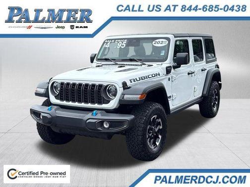 Bright White Clearcoat 2025 Jeep Wrangler 4xe Rubicon