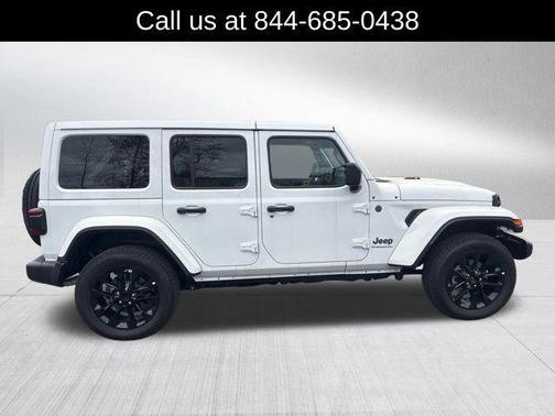 Bright White Clearcoat 2025 Jeep Wrangler 4xe Sahara