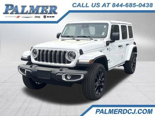 Bright White Clearcoat 2025 Jeep Wrangler 4xe Sahara