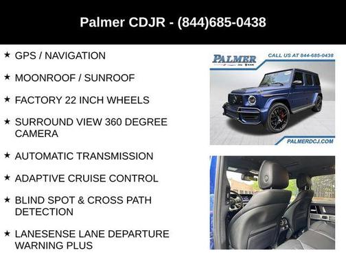 Blue 2021 Mercedes-Benz AMG G 63 Base