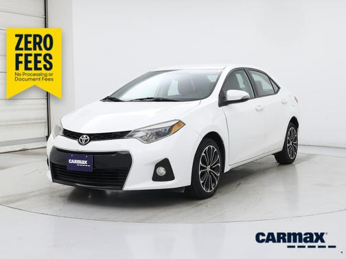 White 2015 Toyota Corolla S Plus