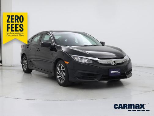 Black 2017 Honda Civic EX