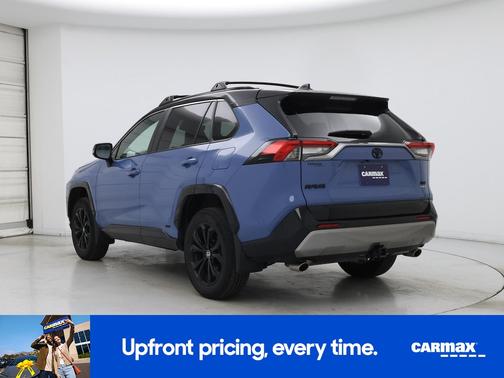 Blue 2025 Toyota RAV4 Hybrid XSE