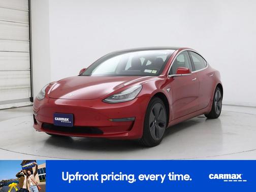 Red 2020 Tesla Model 3 Standard Range Plus