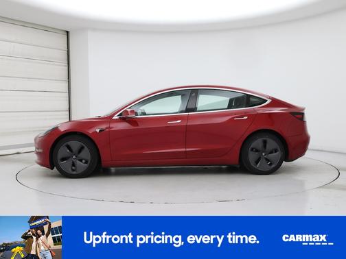 Red 2020 Tesla Model 3 Standard Range Plus