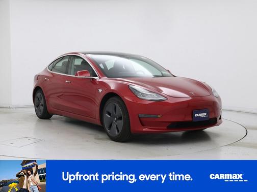Red 2020 Tesla Model 3 Standard Range Plus