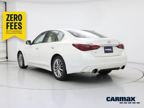 White 2019 INFINITI Q50 Luxe