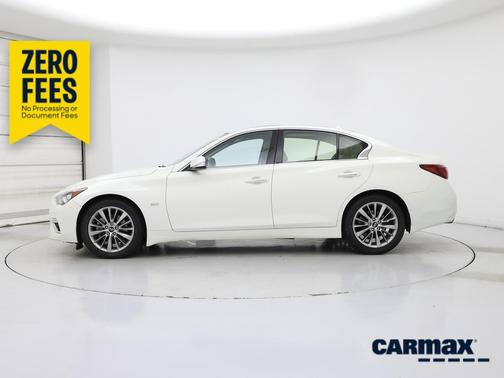 White 2019 INFINITI Q50 Luxe
